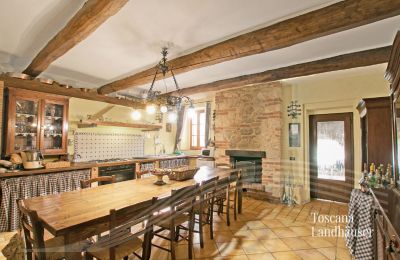 Maison de campagne à vendre Sarteano, Toscane, RIF 3005 Küche und Essbereich