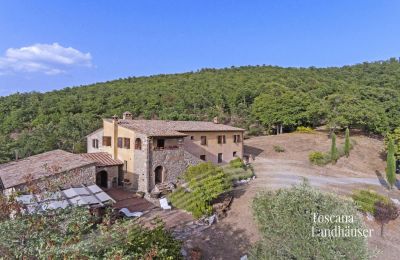 Maison de campagne à vendre Sarteano, Toscane, RIF 3005 Haus und Umgebung