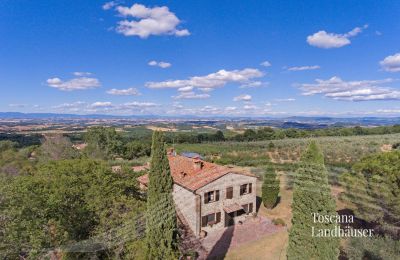 Ferme à vendre Sarteano, Toscane, RIF 3009 Haus und Panoramablick