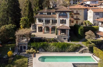 Historische Villa kaufen 28838 Stresa, Piemont, Drohnenfoto