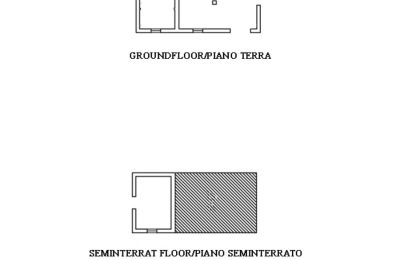 Landhaus kaufen Castiglione d'Orcia, Toskana, RIF 3053 Grundriss Dependance