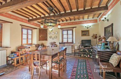 Landhaus kaufen Gaiole in Chianti, Toskana, RIF 3041 weitere Ansicht Essbereich