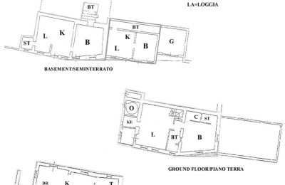 Landhaus kaufen Chianciano Terme, Toskana, RIF 3061 Grundriss HH