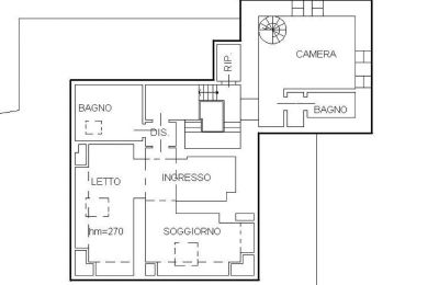 Immobilie Vignone, Grundriss 2