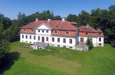 Herrenhaus/Gutshaus kaufen Jaśkowo, Dwór w Jaśkowie, Ermland-Masuren, Drohnenfoto