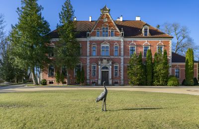 Schloss kaufen Leźno, Pałac w Leźnie 45, Pommern, Vorderansicht