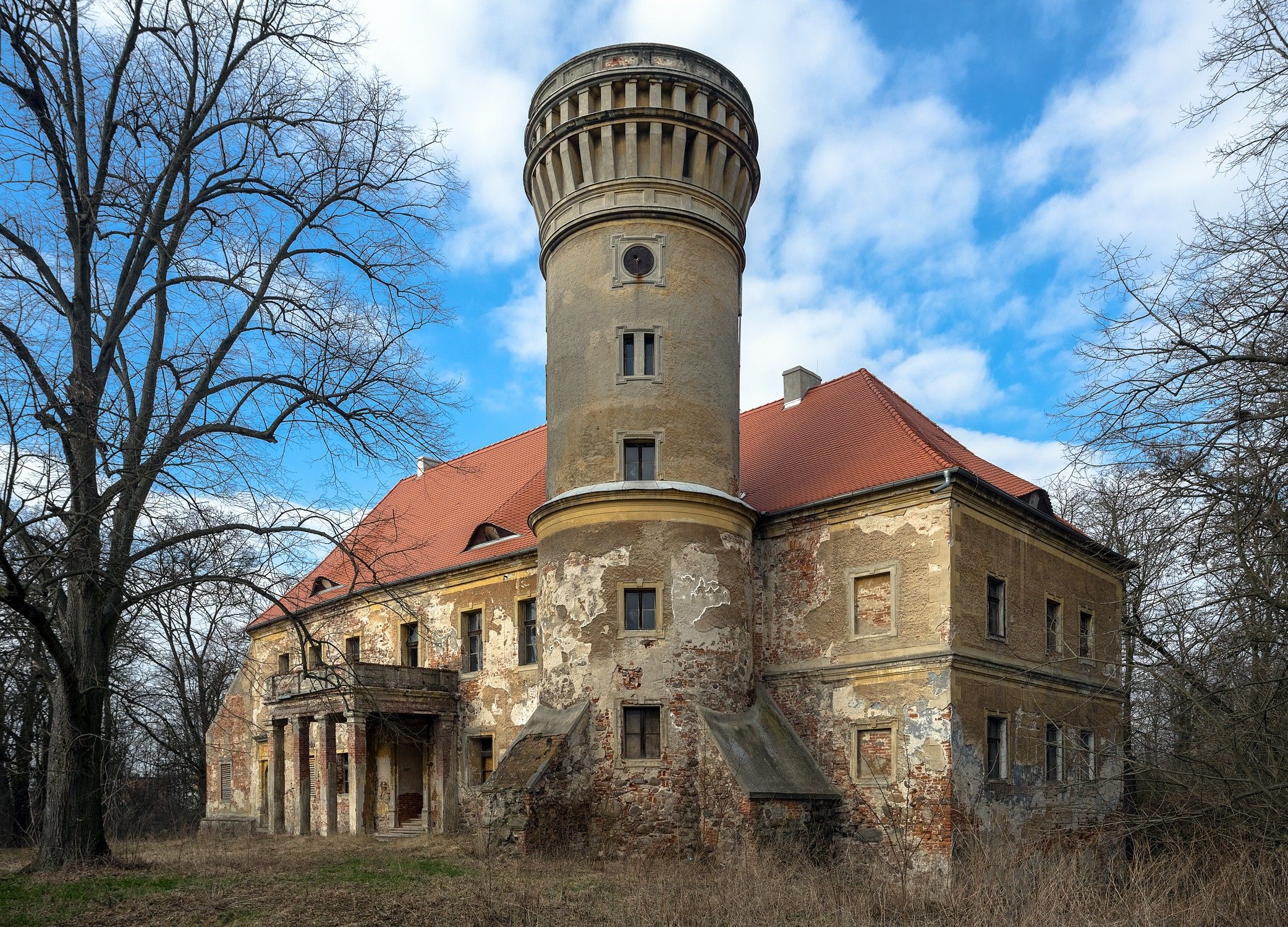 Fotos Schloss Osten in Niederschlesien - Pałac w Osetnie