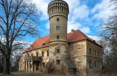 Schloss kaufen Osetno, Pałac w Osetnie, Niederschlesien, Außenansicht