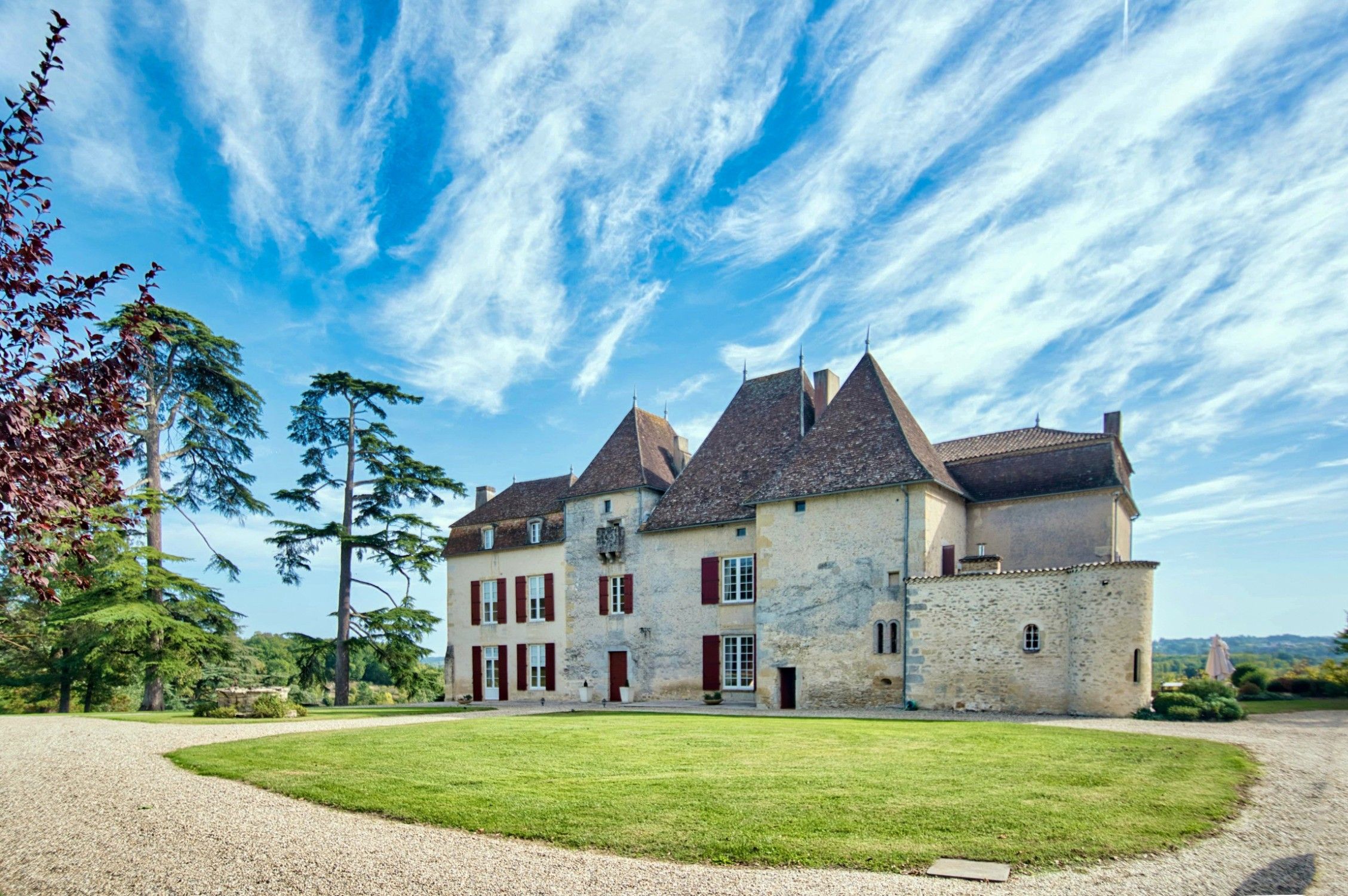 Fotos Schloss und großer Park im Departement Gironde