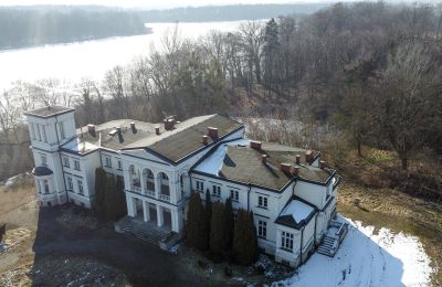 Schloss kaufen Lubstów, Pałac w Lubstowie, Großpolen, Drohnenfoto