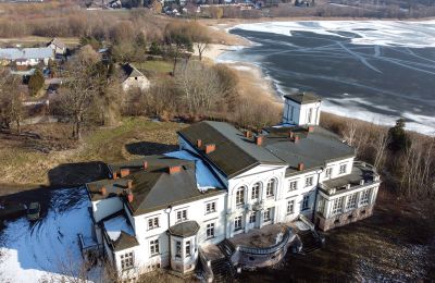 Schloss kaufen Lubstów, Pałac w Lubstowie, Großpolen, Drohnenfoto