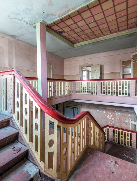 Ammelgoßwitz, Ammelgoßwitz - Treppe im Herrenhaus Ammelgoßwitz