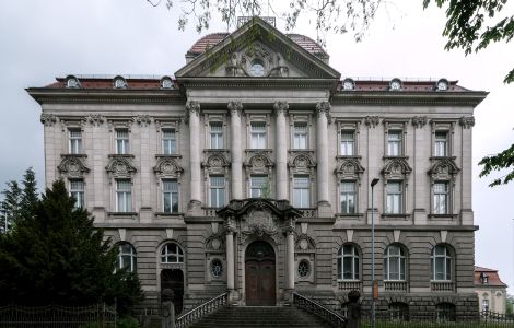 Meiningen, Leipziger Straße - Baudenkmal in Meiningen: Bank für Thüringen/Früheres Landgericht