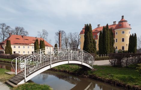 Milkel - Minakał, Schlossstraße - Schloss Milkel, Sachsen