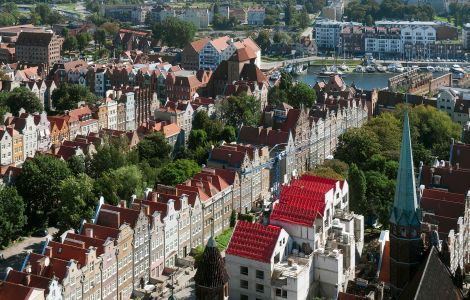 Gdańsk, stare Miasto - Renaissancehäuser in der Danziger Altstadt